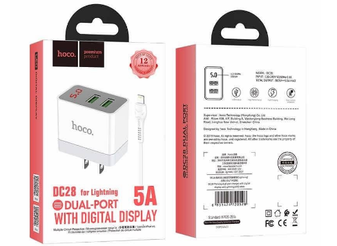 hoco Charger + Adepter 5A (DC28)