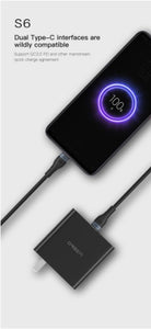 ORSEN | eloop Fast charging data cable Dual Type-C 5A.